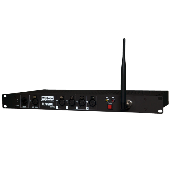 WDT-4+ 機櫃型無線DMX512 大功率發射訊號獨立隔離分配放大器